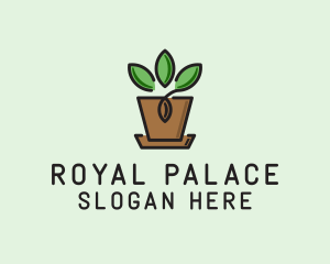 Garden Plant Pot  logo design