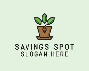 Garden Plant Pot  logo design