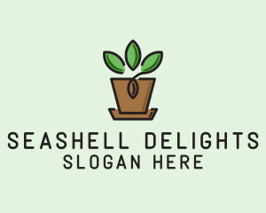 Garden Plant Pot  logo design