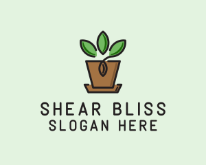 Garden Plant Pot  logo design