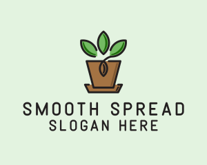 Garden Plant Pot  logo design