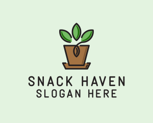 Garden Plant Pot  logo design