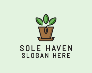 Garden Plant Pot  logo design