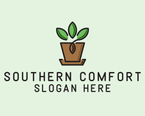 Garden Plant Pot  logo design