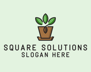 Garden Plant Pot  logo design