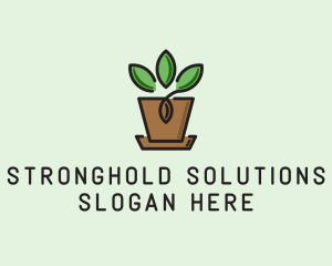 Garden Plant Pot  logo design