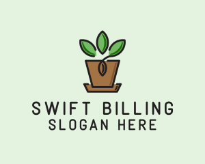 Garden Plant Pot  logo design