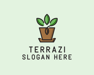 Garden Plant Pot  logo design