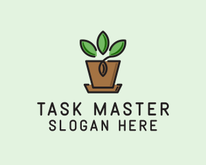 Garden Plant Pot  logo design