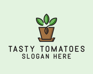 Garden Plant Pot  logo design