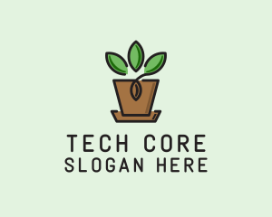 Garden Plant Pot  logo design