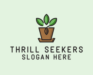 Garden Plant Pot  logo design