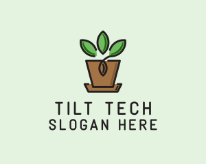 Garden Plant Pot  logo design