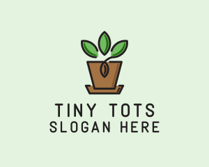 Garden Plant Pot  logo design