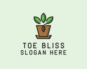 Garden Plant Pot  logo design