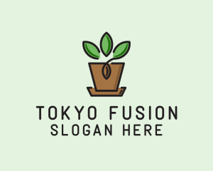 Garden Plant Pot  logo design