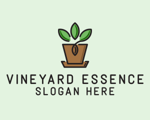 Garden Plant Pot  logo design