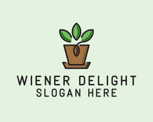 Garden Plant Pot  logo design