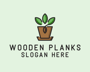 Garden Plant Pot  logo design