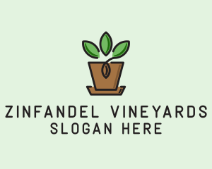 Garden Plant Pot  logo design