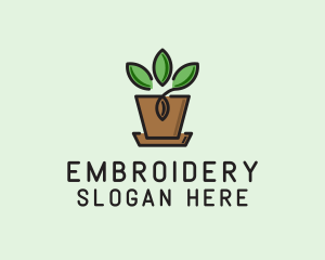 Garden Plant Pot  logo design