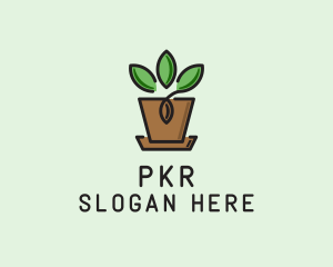 Garden Plant Pot  logo design