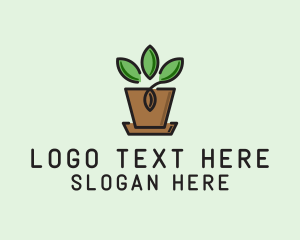 Garden Plant Pot  Logo