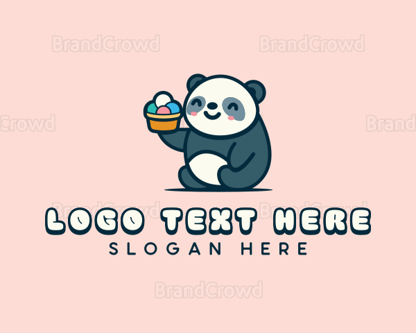 Panda Gelato Creamery Logo