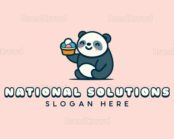 Panda Gelato Creamery Logo