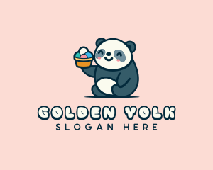 Panda Gelato Creamery Logo