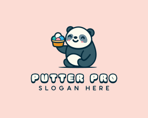 Panda Gelato Creamery Logo