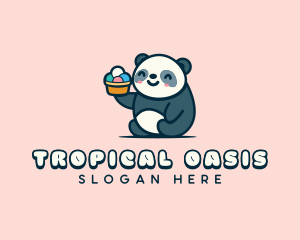 Panda Gelato Creamery Logo