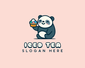 Panda Gelato Creamery logo design