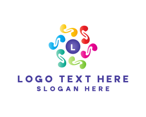 Multicolor Company Agency logo design