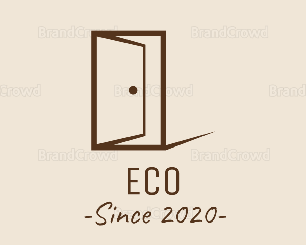 Brown Wood Door Logo