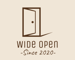 Brown Wood Door logo design