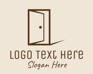 Brown Wood Door Logo