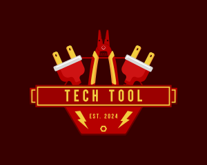 Tool - Electrical Tool Plug logo design