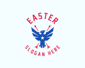 State - Star Arrow Eagle logo design