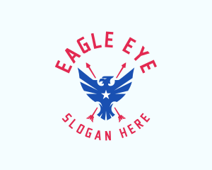 Star Arrow Eagle logo design