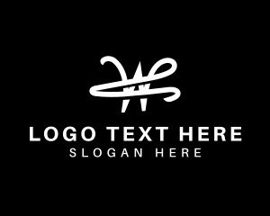 Ribbon - Clothing Brand Letter W logo design