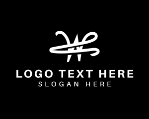 Clothing Brand Letter W logo design