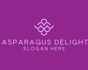 Wine Grapes Fruit logo design