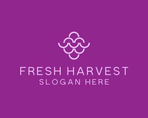 Fruit - Wine Grapes Fruit logo design