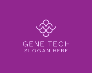 Wine Grapes Fruit logo design