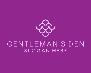 Wine Grapes Fruit logo design