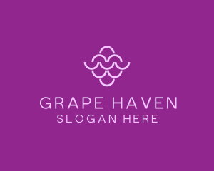 Vineyard - Wine Grapes Fruit logo design