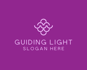 Wine Grapes Fruit logo design