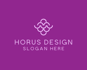 Wine Grapes Fruit logo design