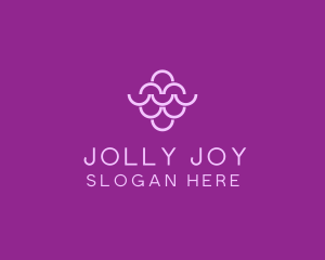 Wine Grapes Fruit logo design